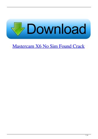 Mastercam X6 Crack